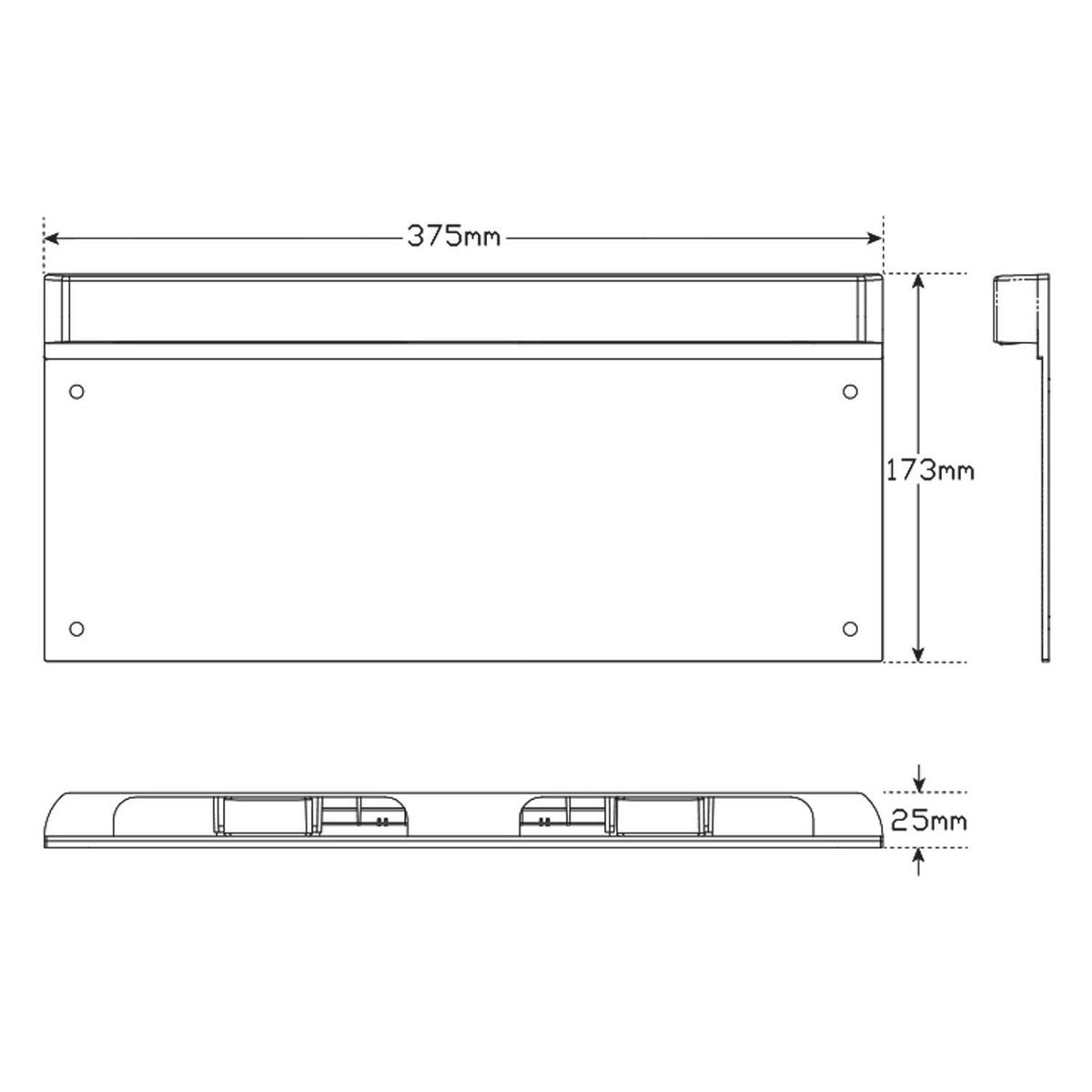 LED Autolamps Licence Plate Frame 6 LEDs With 1 Metre Wire And Clip In Connector To Suit Gen II Lamps - LP1B