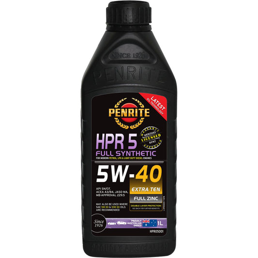 Penrite HPR 5 SAE 5W-40 Engine Oil 1L - HPR05001