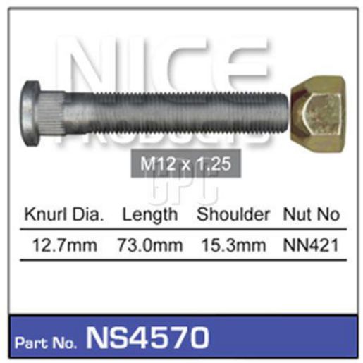 Nice Products Long Stud & Nut - NS4570
