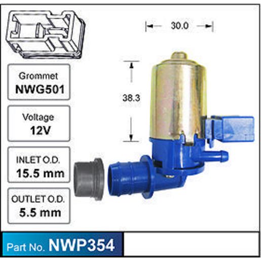 Nice Windscreen Washer Pump - NWP354