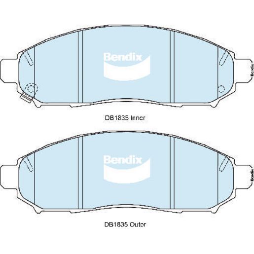Bendix Ultimate Brake Pads Set Front - DB1835ULT
