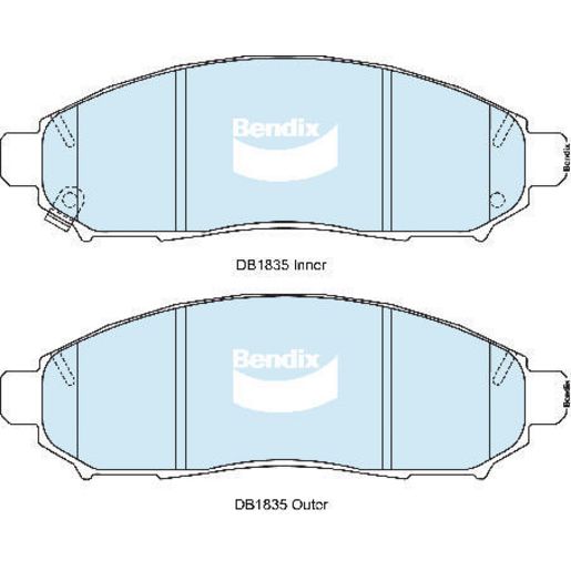 Bendix Ultimate Brake Pads Set Front - DB1835ULT