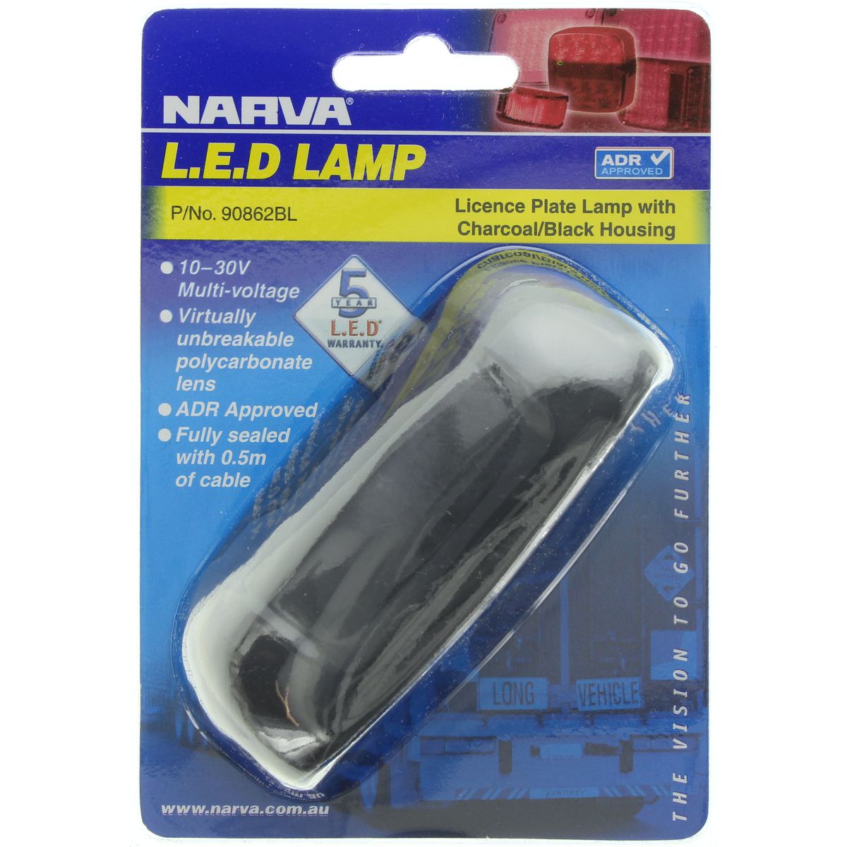 Narva Licence Plate Light LED 10 to 30V - 90862BL
