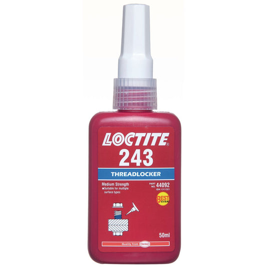 Loctite 243 Threadlocker Medium Strength Blue 50ml - 1311321