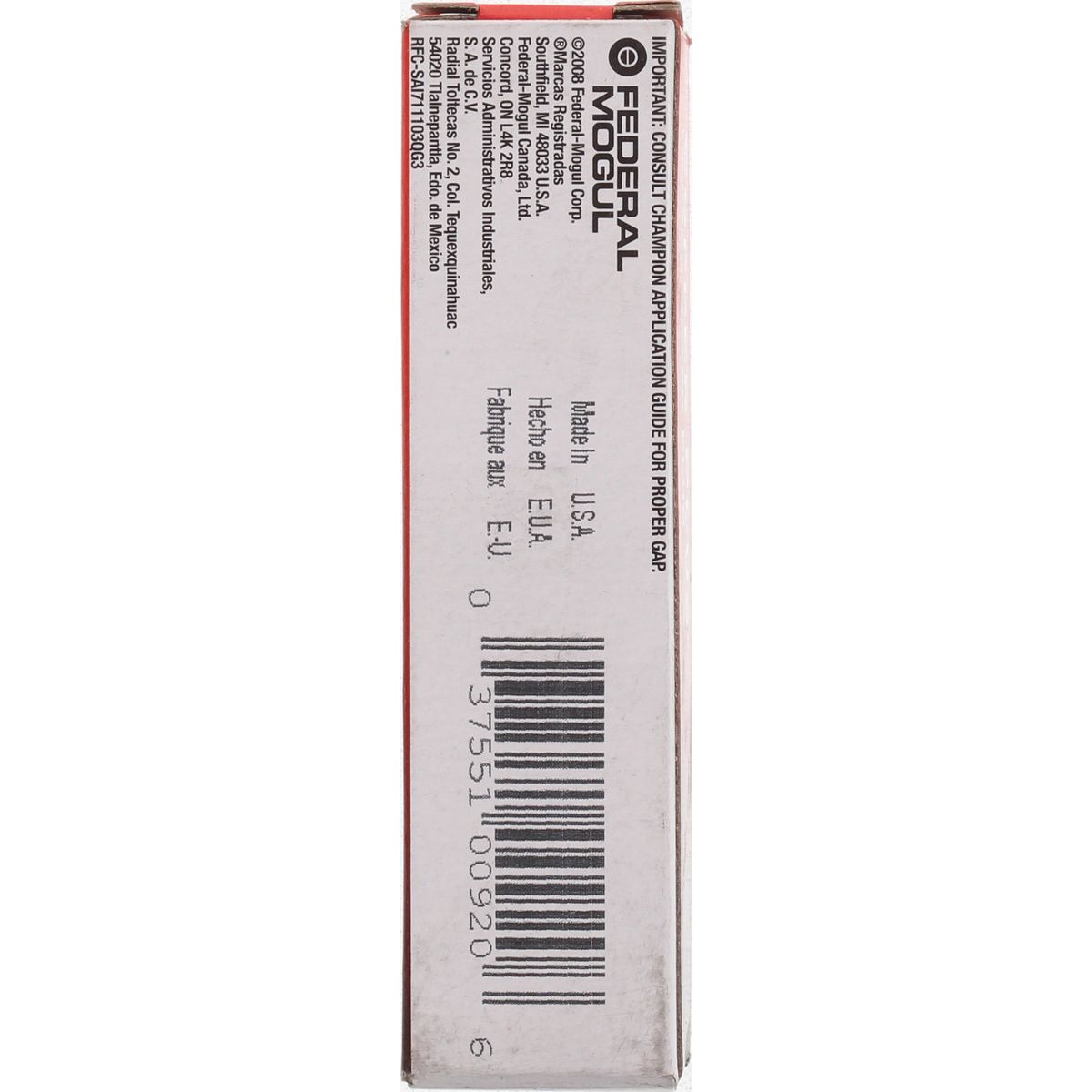 Champion Double Copper Spark Plug - RE14MCC4