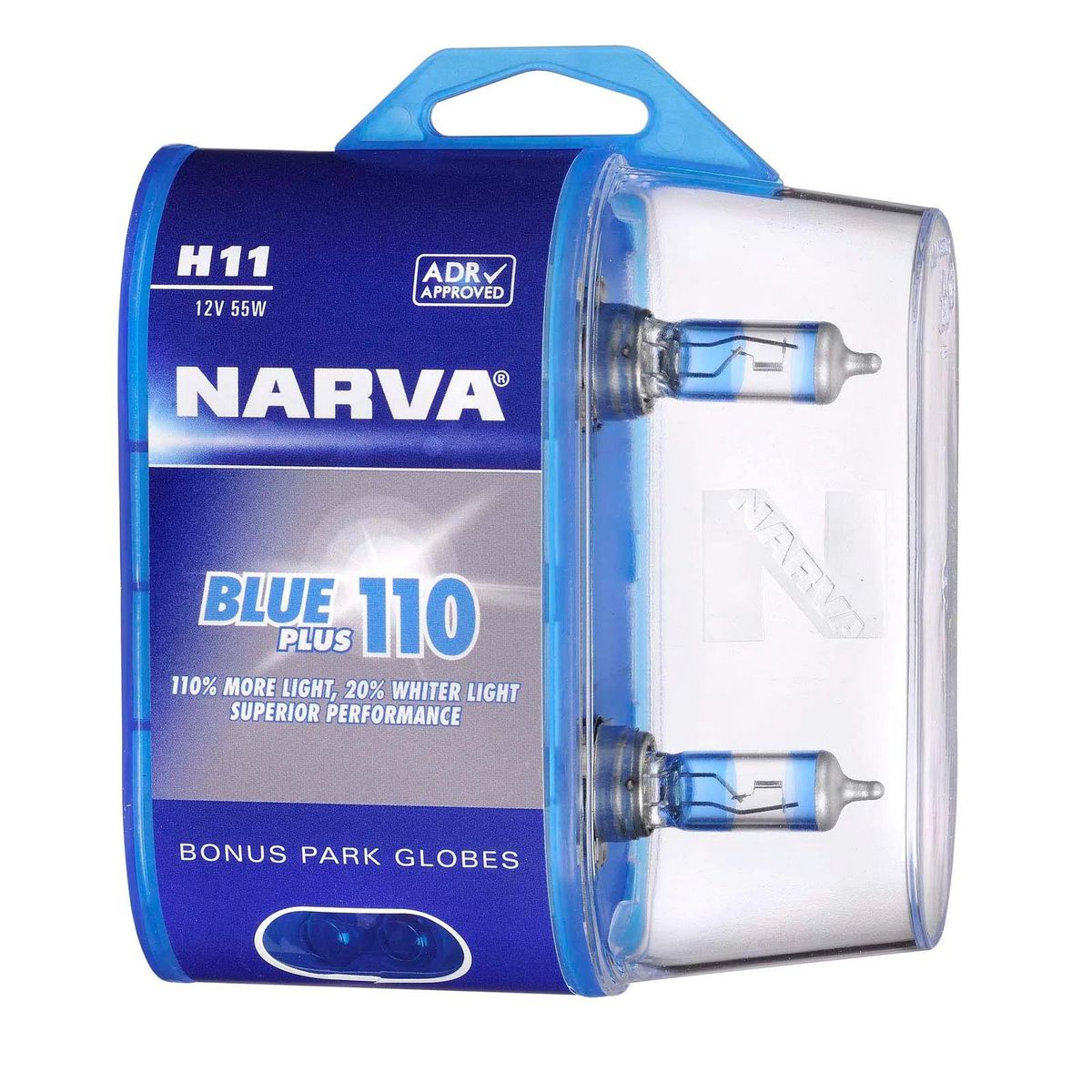 Narva H11 PGJ19-2 Blue Plus 110 Globe 12V 55W - 48538BL2
