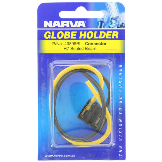 Narva Globe Holder H7 PX26d Push On Pre Wired 1 Pack - 49896BL