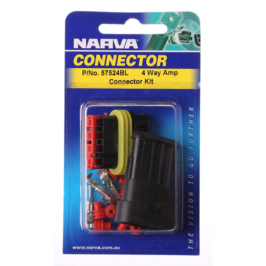 Narva Super seal Connector 4 Pole 1 Kit - 57524BL
