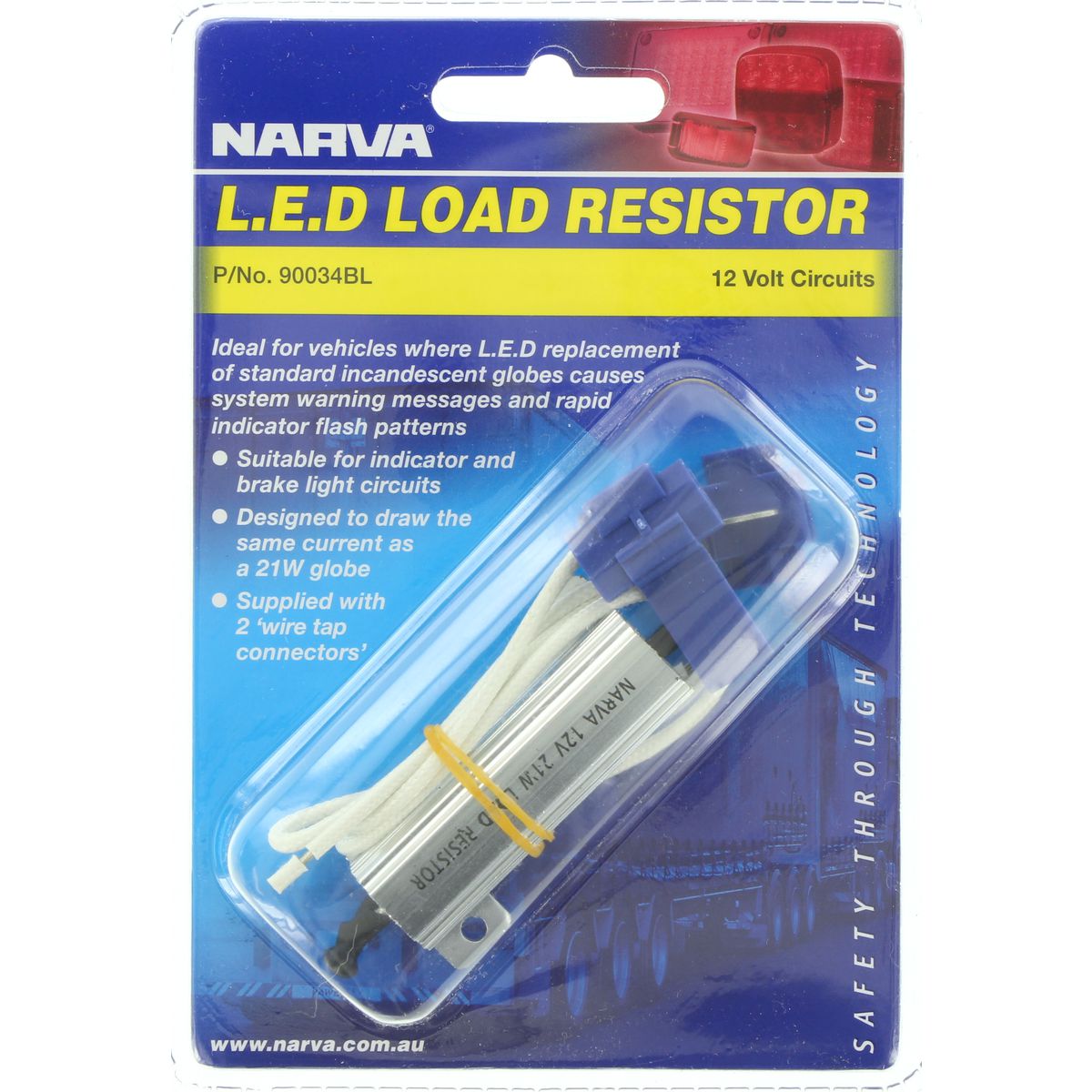Narva Load Resistor 12V 21W 1 Pack - 90034BL