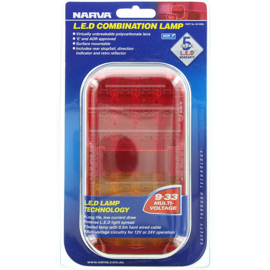Narva Stop/Tail/Indicator Light LED 9 to 33V - 94140BL