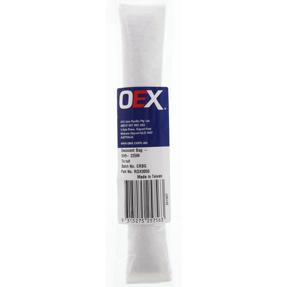 OEX Desiccant Filter Bag. 225mm - RDX0050