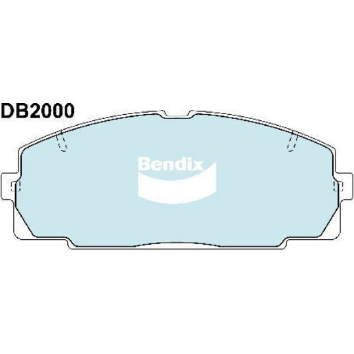 Bendix Heavy Duty Brake Pads Set Front - DB2000HD