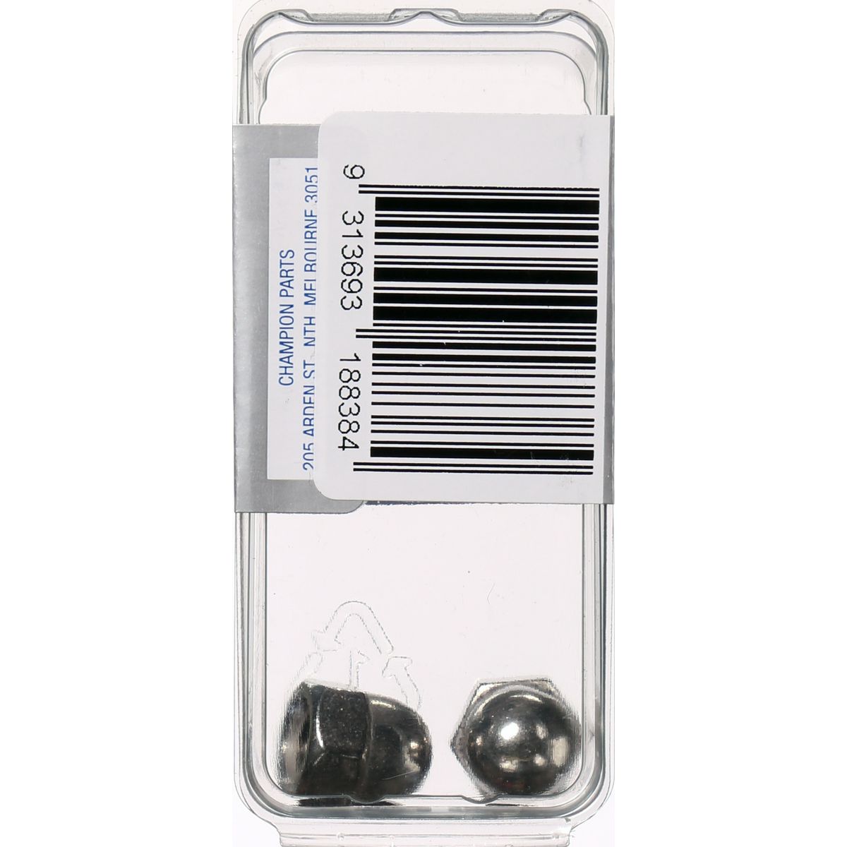 Champion Hex Dome Nut Stainless Steel M8x1.25mm 316/A4 - DN8