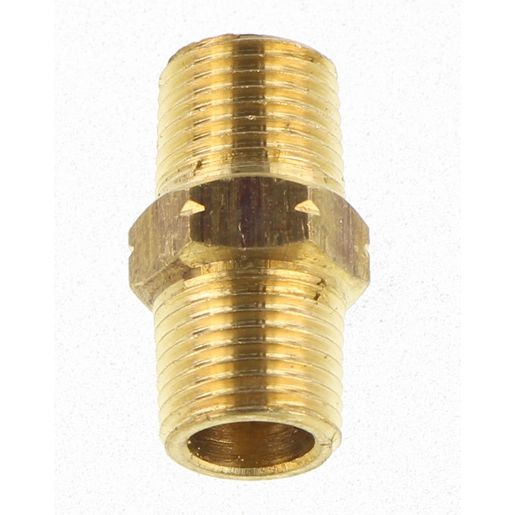 Champion Hex Nipple Brass 1/8in - HC54