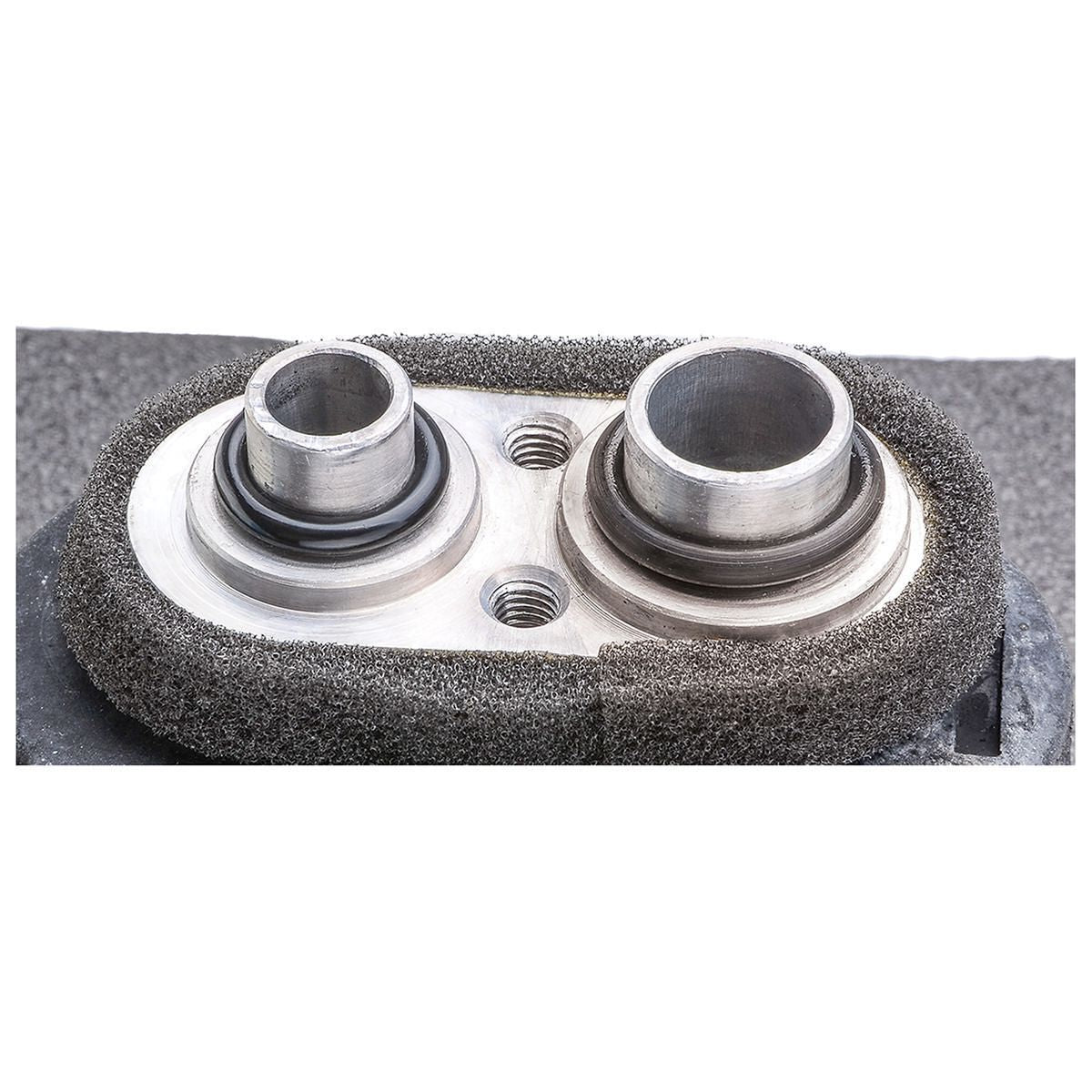 OEX Evaporator Core Plate and Fin Inlet Fitting Pad Outlet Fitting Pad - EVX064