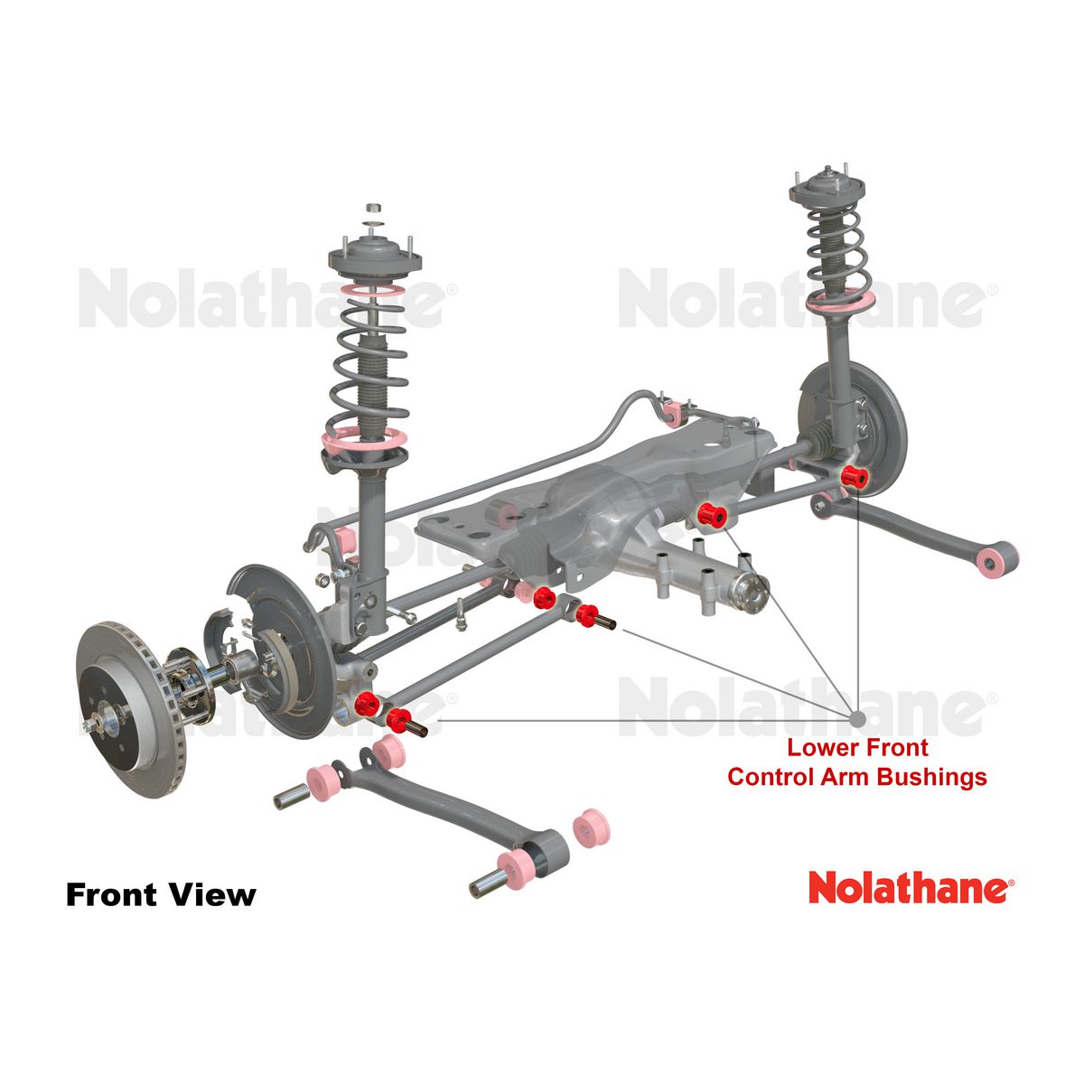 Nolathane Rear Lower Control Arm Bushing Kit - 46292