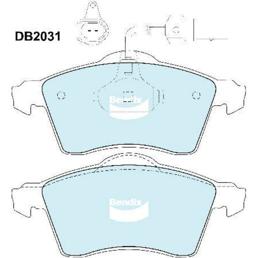 Bendix EURO Brake Pads Set Front - DB2031EURO