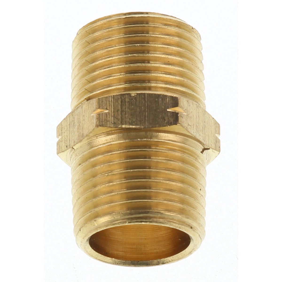 Champion Hex Nipple Brass 3/8in - HC56