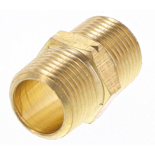 Champion Hex Nipple Brass 3/8in - HC56
