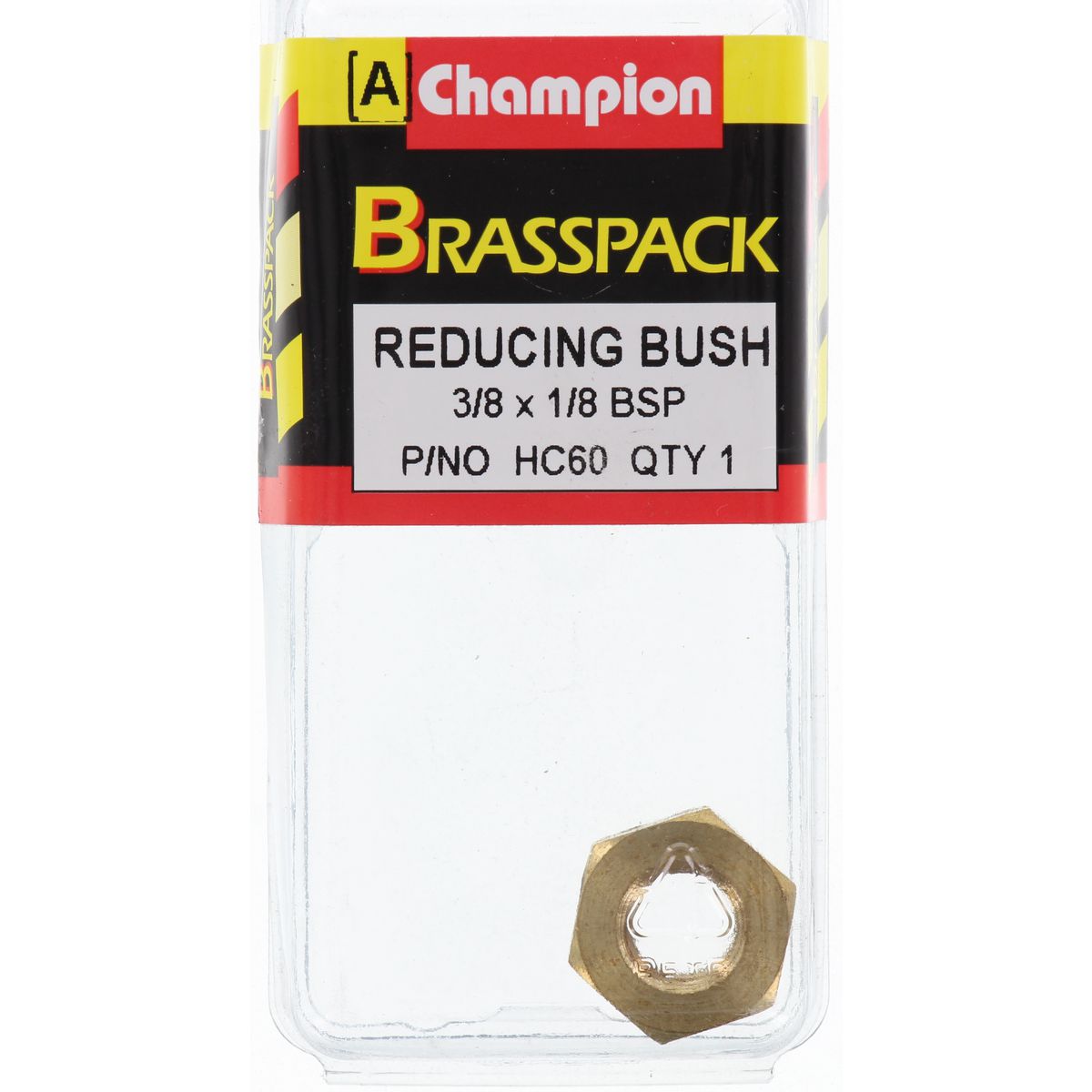 Champion Reducing Bush Brass 3/8in To 1/8in - HC60