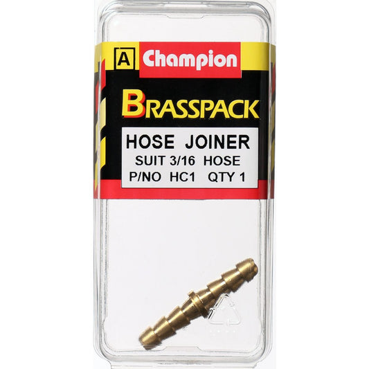 Champion Hose Joiner Brass 3/16in - HC1