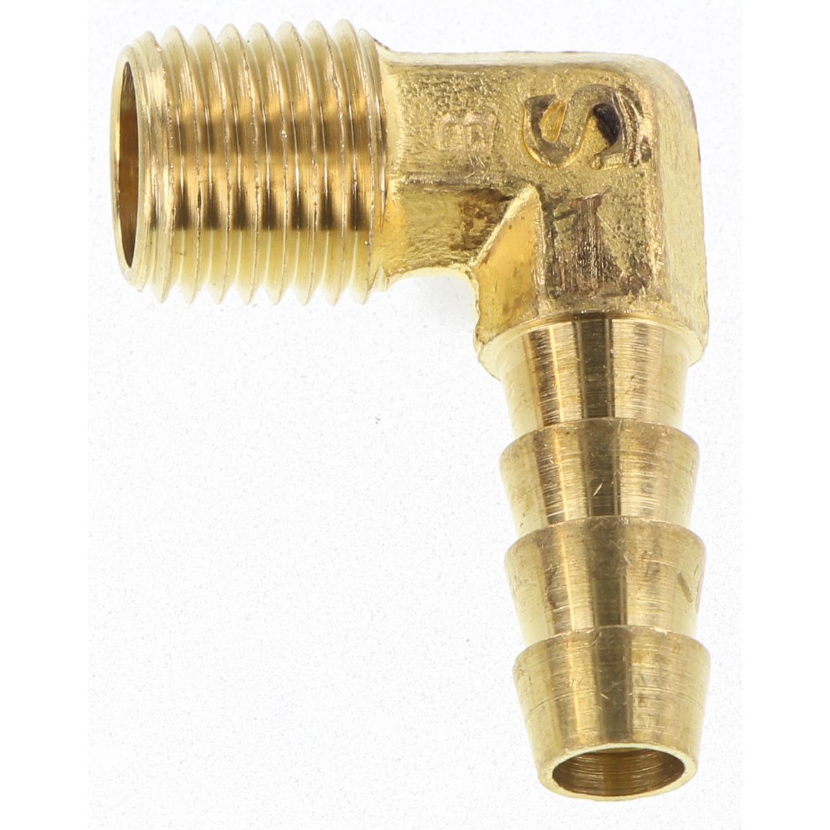 Champion Hose Tail Elbow Male Brass 90 5/16in x 1/4in - HC36