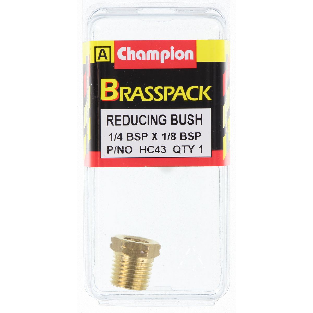 Champion Reducing Bush Brass 1/4in To 1/8in - HC43