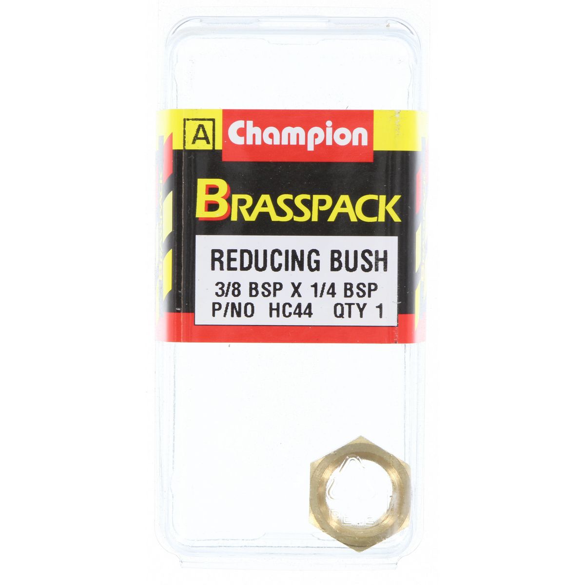 Champion Reducing Bush Brass 3/8in To 1/4in - HC44