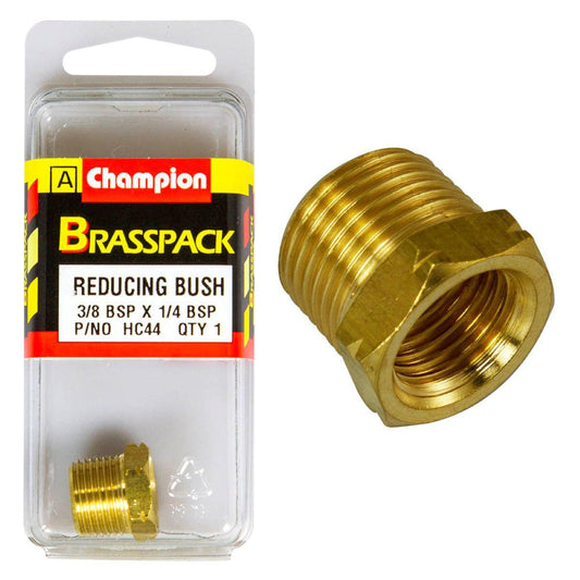 Champion Reducing Bush Brass 3/8in To 1/4in - HC44