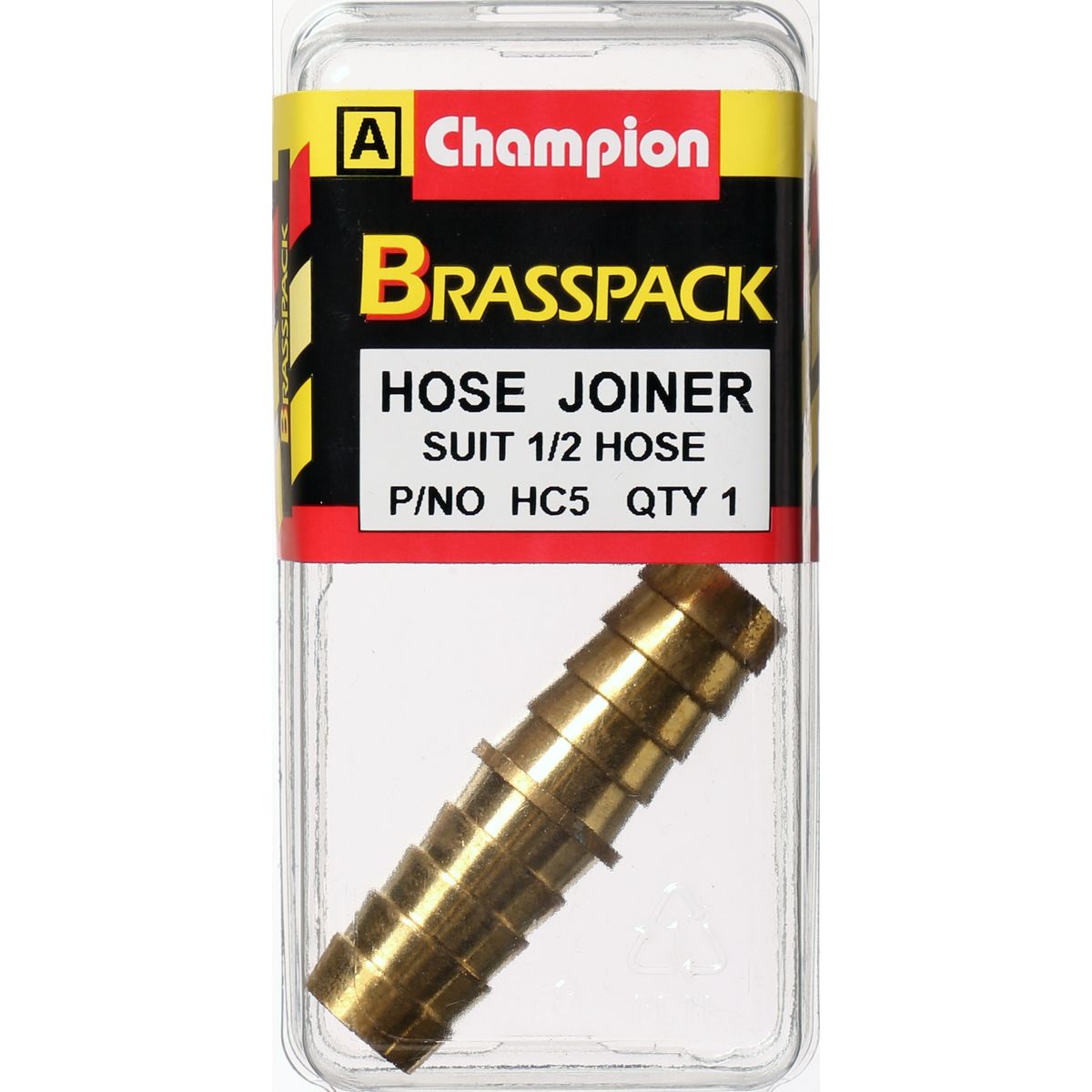 Champion Hose Joiner Brass 1/2in - HC5