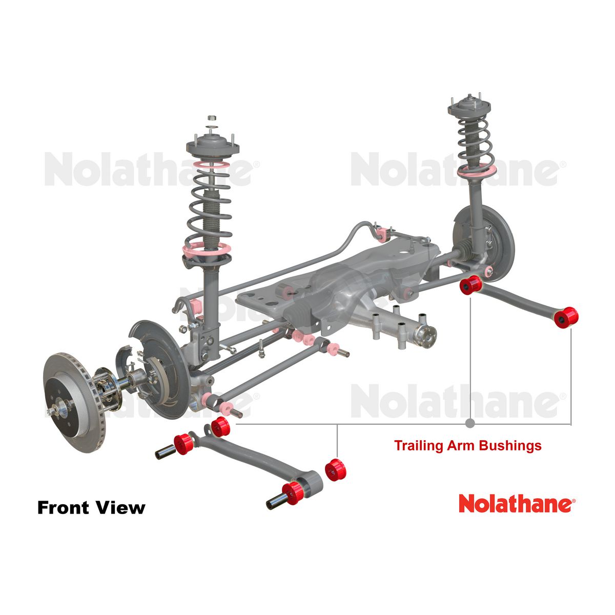 Nolathane Rear Lower Trailing Arm Bushing Kit - 46057