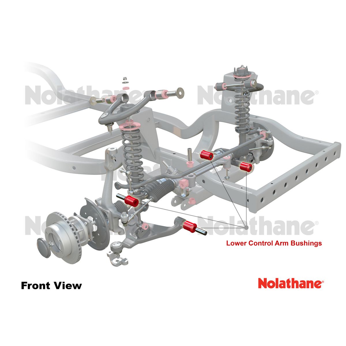 Nolathane Front Lower Control Arm Bushing Kit - 45813