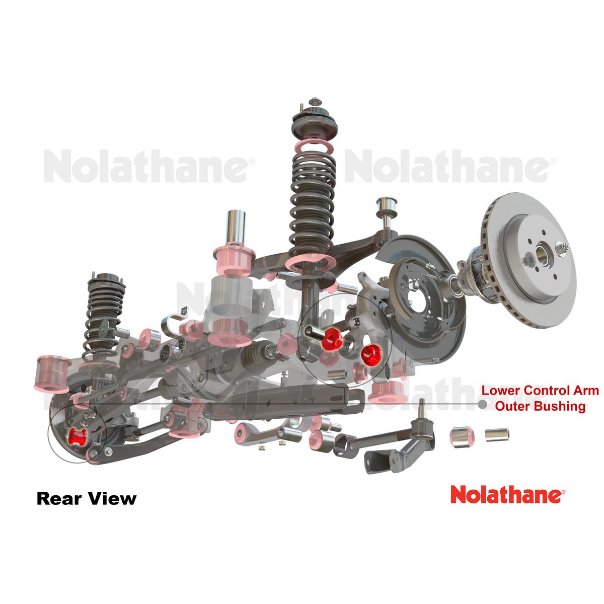 Nolathane Rear Lower Control Arm Outer Bearing Kit - 46287