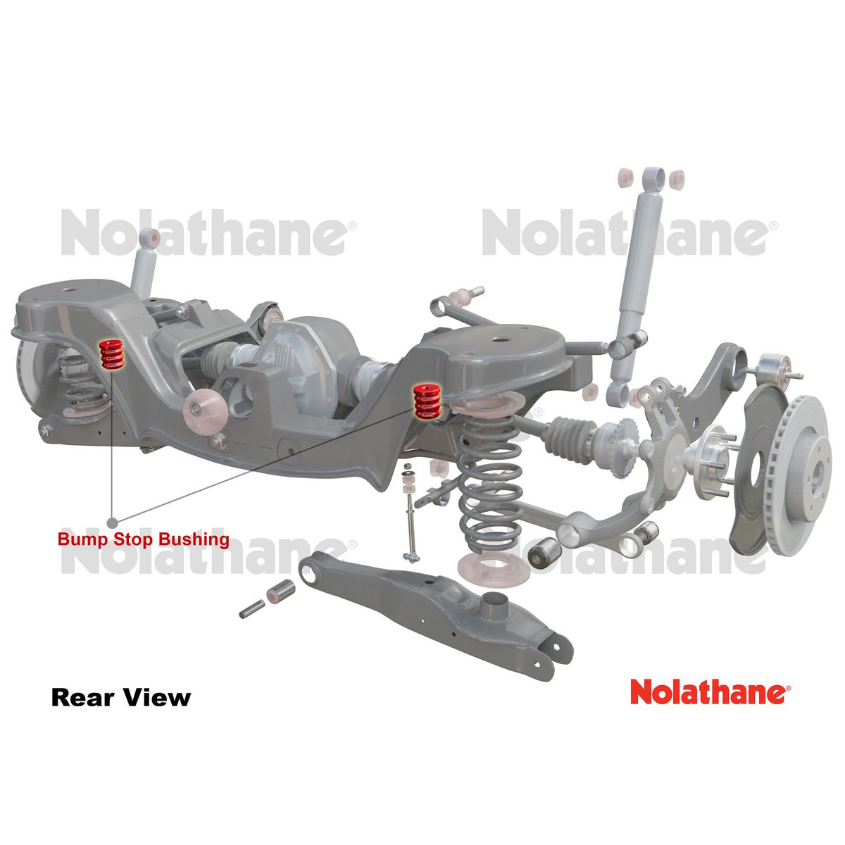 Nolathane Rear Bump Stop Bushing Kit - 47344