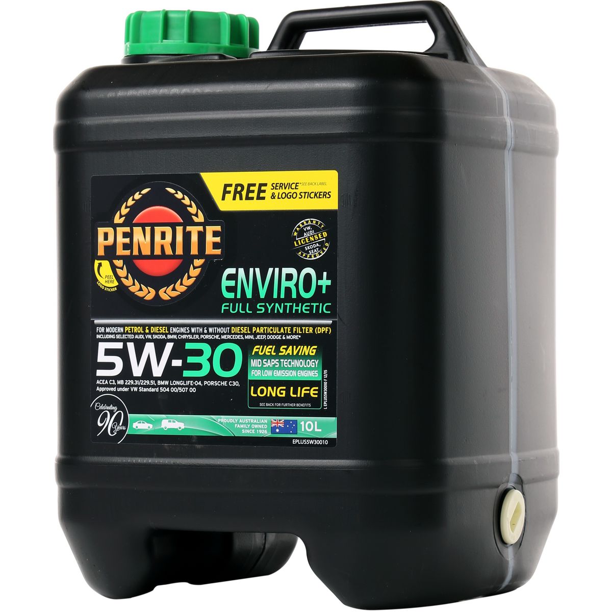 Penrite Enviro+ 5W-30 Engine Oil 10L - EPLUS5W30010