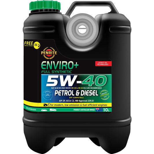 Penrite Enviro+ 5W-40 Engine Oil 10L - EPLUS5W40010