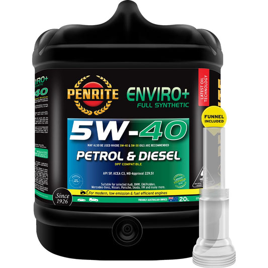 Penrite Enviro+ 5W-40 Engine Oil 20L - EPLUS5W40020