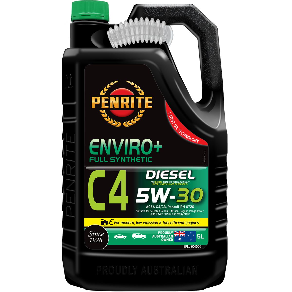 Penrite Enviro+ C4 5W-30 Engine Oil 5L - EPLUSC4005