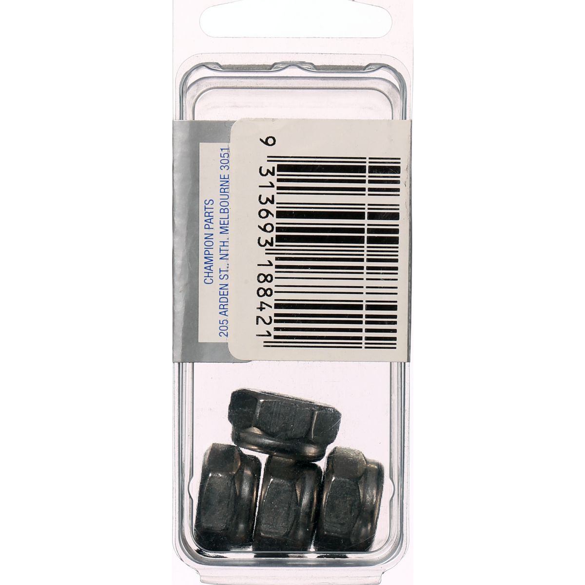 Champion Hex Nut Self Locking Nylon Insert Stainless Steel M10x1.5mm 316/A4 - SLN10