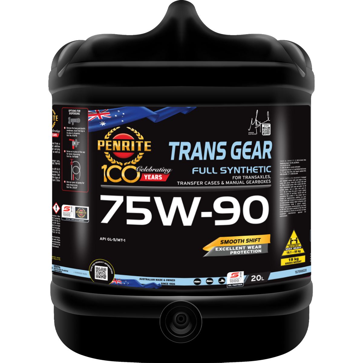 Penrite Trans Gear 75W-90 20L - TG7590020