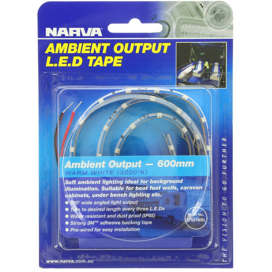Narva Led Strip Flexible 12V Adhesive Mount 600mm - 87801WBL
