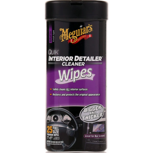 Meguiar's Quik interior Detailer Wipes 25pk - G13600