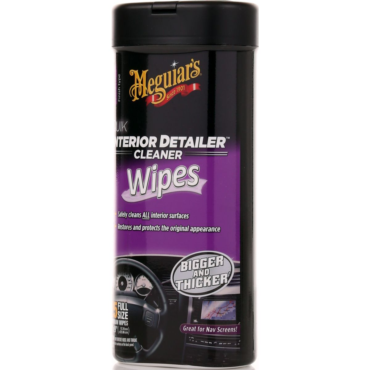 Meguiar's Quik interior Detailer Wipes 25pk - G13600