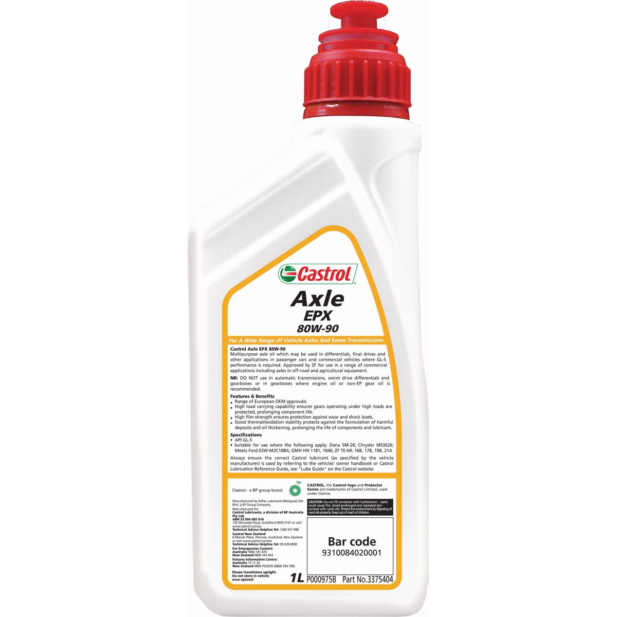 Castrol Axle EPX 80W-90 1L - 3375404