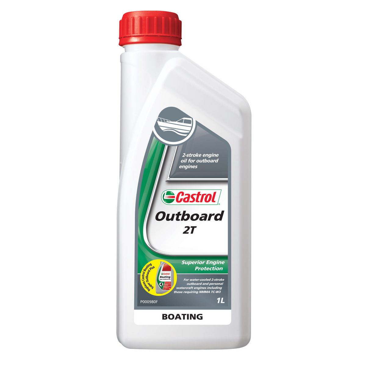 Castrol OUTBOARD 2T 2 Stroke Oil 1L - 3377726