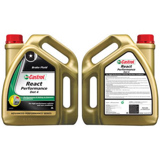 Castrol Brake Fluid Dot 4 React Performance 4L - 3377736