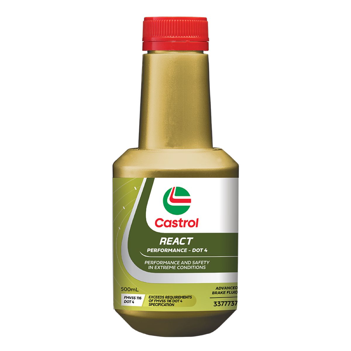 Castrol Brake Fluid-Dot 4 React 500ml - 3377737