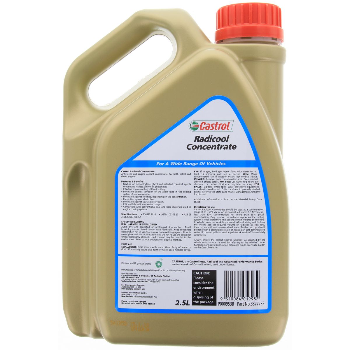 Castrol Radicool Coolant Concentrate 2.5L - 3377732
