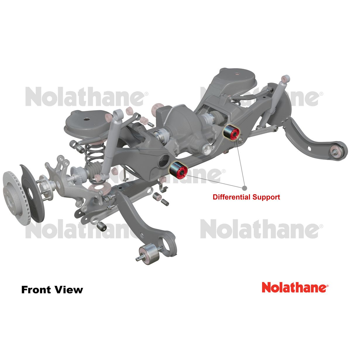 Nolathane Rear Differential Mount Front Support Bushing Kit - 49186