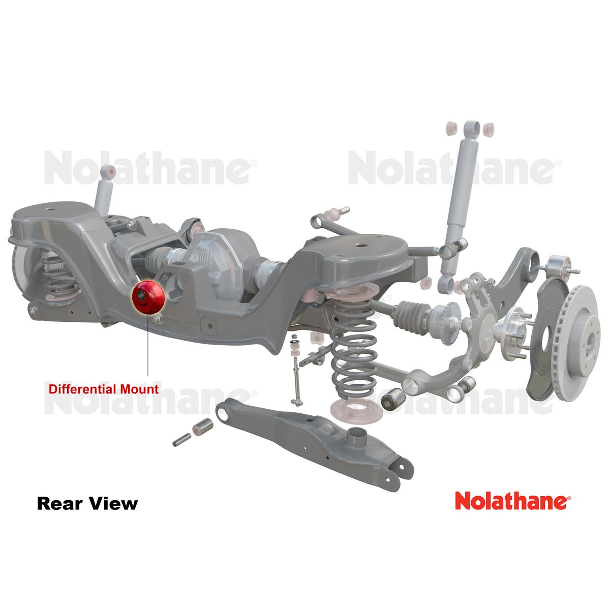 Nolathane Rear Differential Mount Bushing Kit - 49255